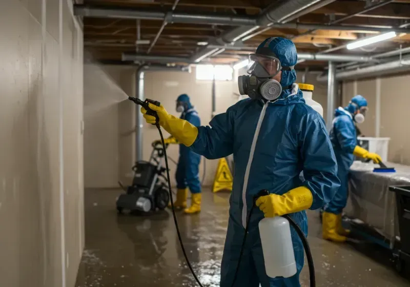 Basement Sanitization and Antimicrobial Treatment process in Hernando, FL