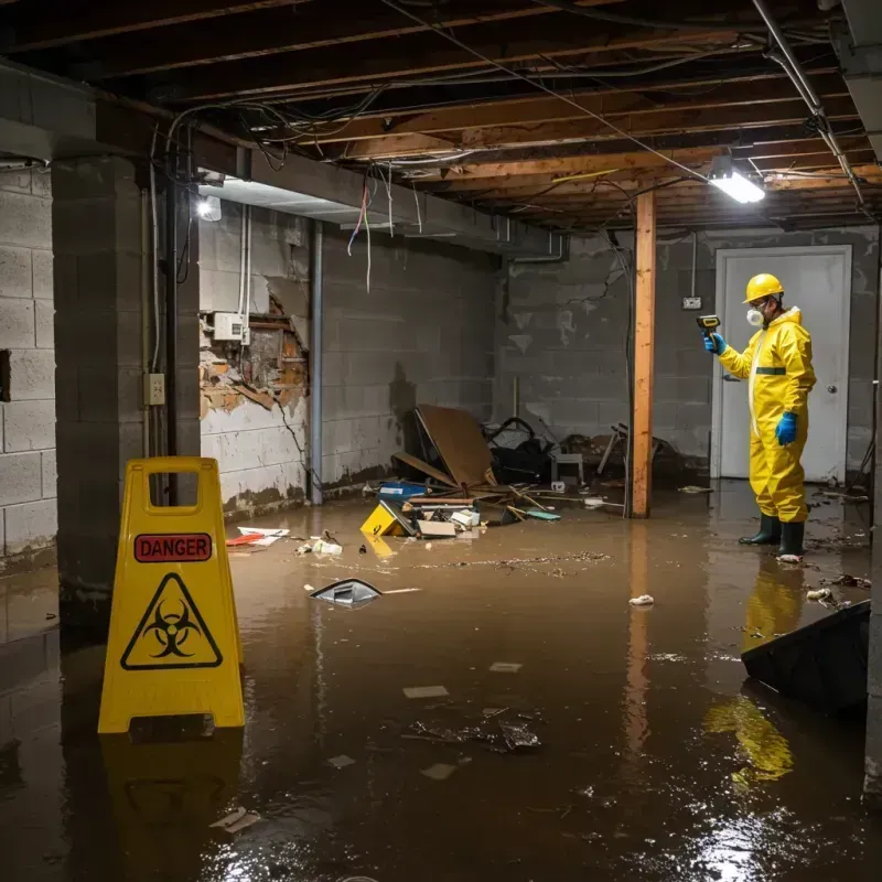 Flooded Basement Electrical Hazard in Hernando, FL Property